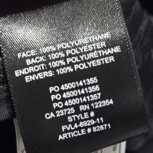 Aritzia Wilfred Melina black faux leather straight-leg pants. Womens US 2 - Picture 11 of 11